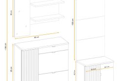 Meble na przedpokój z siedziskiem PAULO 5 7
