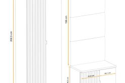 Meble na przedpokój z wieszakiem PAULO 6 7