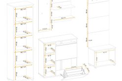 Duży przedpokój meble PAULO 7 7