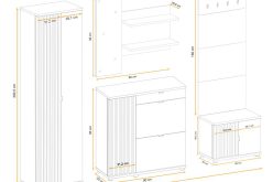 Duży przedpokój meble PAULO 7 8