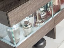 Podwieszana meblościanka szara 250 cm OSAKA 2