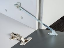 Podwieszana meblościanka szara 250 cm OSAKA 4