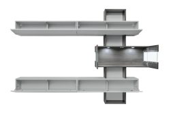 Podwieszana meblościanka szara 250 cm OSAKA 5
