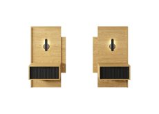 Stoliki nocne z lamelami z podświetleniem LED 2 sztuki BALIN 2