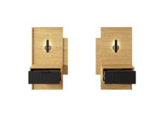 Stoliki nocne z lamelami z podświetleniem LED 2 sztuki BALIN 1