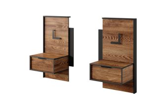 Dwie szafki nocne kasztanowe