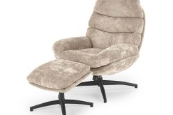 Bardzo wygodny miękki fotel z podnóżkiem DURANO 1