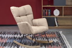 Beżowy fotel na biegunach