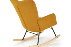 Musztardowy fotel na biegunach VENTO 2
