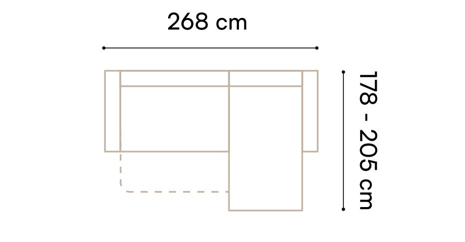 Narożnik regulowana głębokość siedzisk funkcja spania LOTOS 7