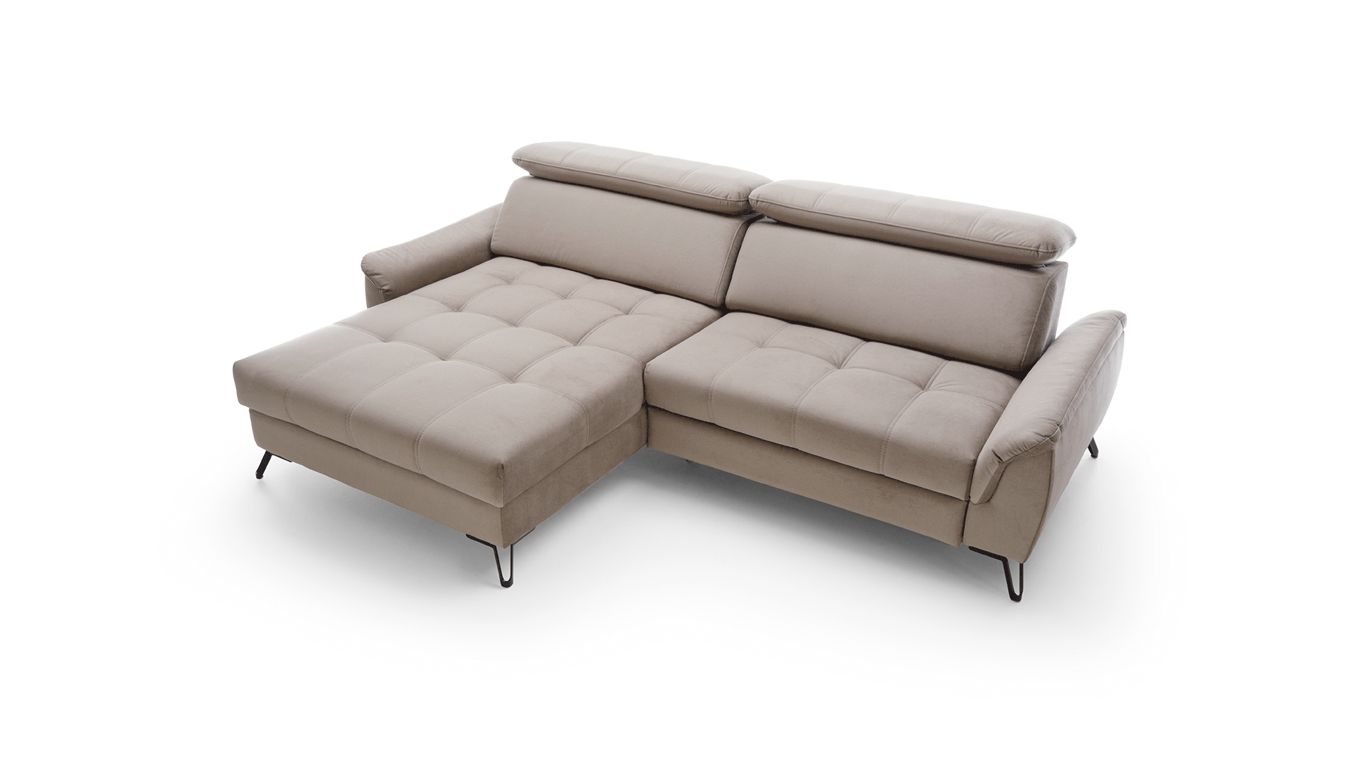 Narożnik rozkładany regulowana głębokość siedzisk pianka HR LOTOS 3 1