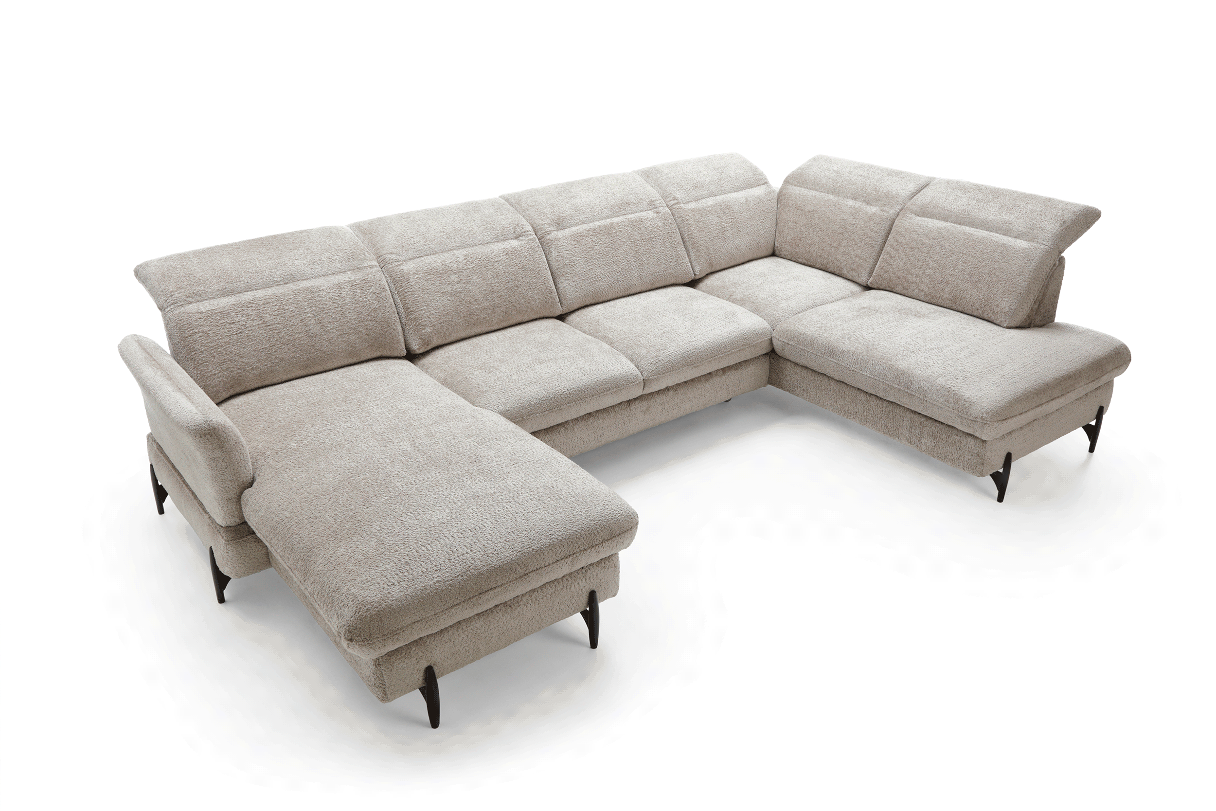 Narożnik U z funkcją spania z pianką HR SANTANA 1 1