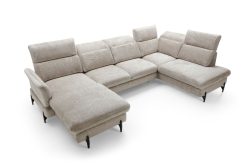 Narożnik U z funkcją spania z pianką HR SANTANA 1 7