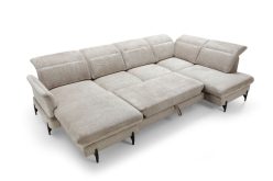 Narożnik U z funkcją spania z pianką HR SANTANA 1 9