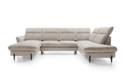 Narożnik U z funkcją spania z pianką HR SANTANA 1 3