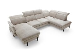 Narożnik U z funkcją spania z pianką HR SANTANA 1 6