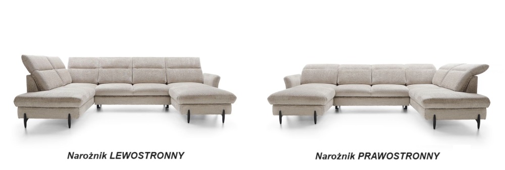 Narożnik U z funkcją spania z pianką HR SANTANA 1 11