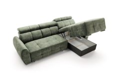 Narożnik z funkcją spania na piance HR system rozkładania puma GALA 3 8