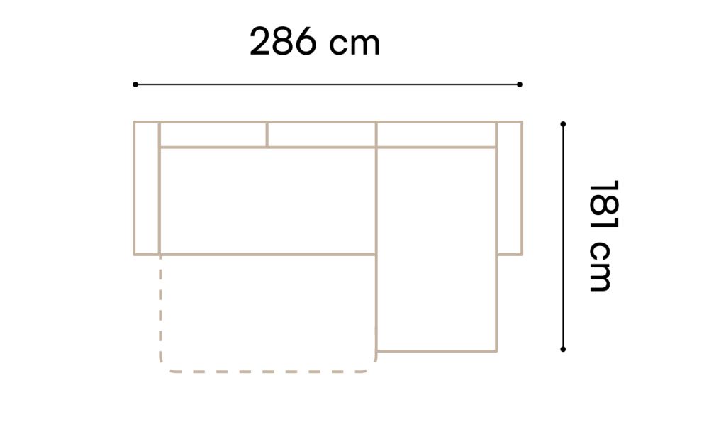 Narożnik z funkcją spania na piance HR system rozkładania puma GALA 3 10