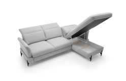 Narożnik z funkcją spania z pianką HR SANTANA 3 8