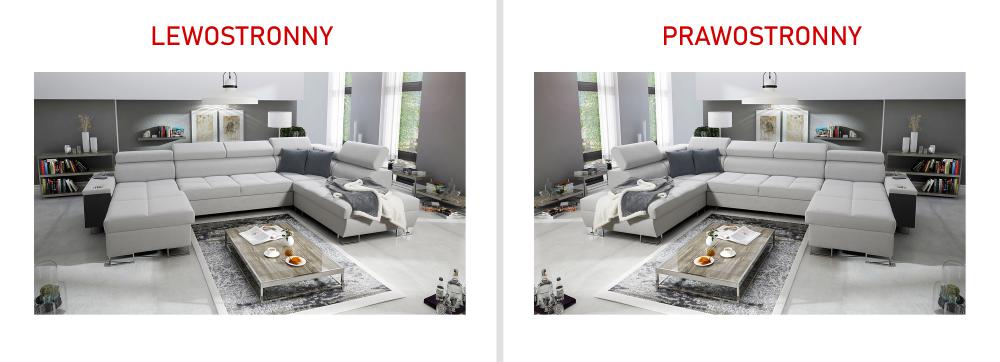 Narożnik U z funkcją spania z gniazkiem i barkiem MELLOW 6 17