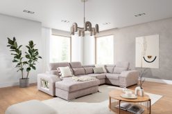 Narożnik U z funkcją spania z barkiem TULIA U 2