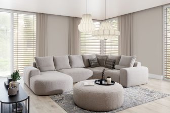 Niesamowity narożnik U do salonu marzeń