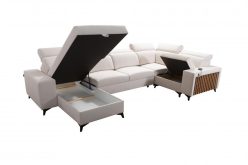 Narożnik U z funkcją spania z USB LEMEL 4 13