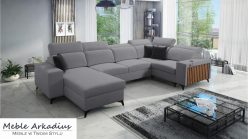 Narożnik U z funkcją spania z USB LEMEL 4 2