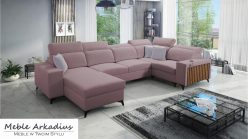 Narożnik U z funkcją spania z USB LEMEL 4 5