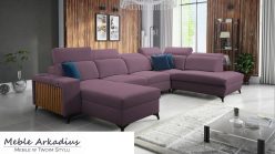 Narożnik U z funkcją spania z USB LEMEL 6 11