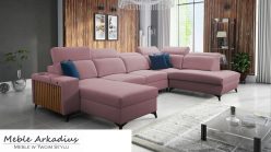 Narożnik U z funkcją spania z USB LEMEL 6 9