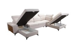 Narożnik U z funkcją spania z USB LEMEL 6 16