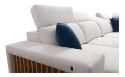 Narożnik U z funkcją spania z USB LEMEL 6 13