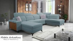 Narożnik U z funkcją spania z USB LEMEL 6 6