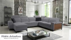 Narożnik U z funkcją spania z USB LEMEL 8 1