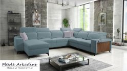 Narożnik U z funkcją spania z USB LEMEL 8 5