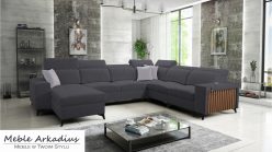 Narożnik U z funkcją spania z USB LEMEL 8 7