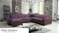 Narożnik U z funkcją spania z USB LEMEL 8 11