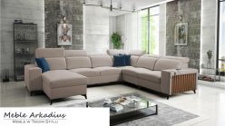 Narożnik U z funkcją spania z USB LEMEL 8 9