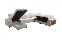 Narożnik U z funkcją spania z USB LEMEL 8 16