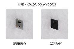 Narożnik z funkcją spania z gniazdem USB DOLCE 12 MIX 20