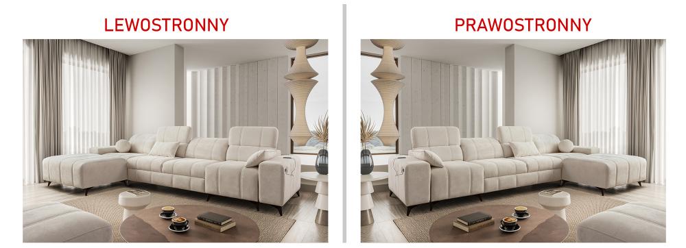 Narożnik z funkcją spania z gniazdem USB DOLCE 12 MIX 17