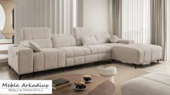 Narożnik z funkcją spania z gniazdem USB DOLCE 12 MIX 4