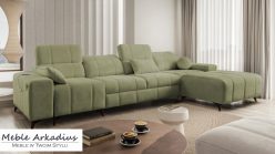 Narożnik z funkcją spania z gniazdem USB DOLCE 12 MIX 3