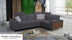 Narożnik z funkcją spania z USB LEMEL 2 4