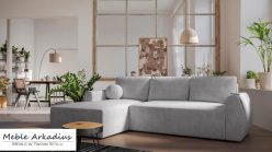 Narożnik z okrągłymi bokami z funkcją spania CAMOMILE 4