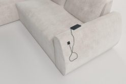 Narożnik z okrągłymi bokami z funkcją spania CAMOMILE 15