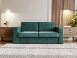 Sofa z funkcją spania ze stelażem włoskim 145 x 195