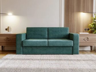 Sofa z funkcją spania ze stelażem włoskim 145 x 195